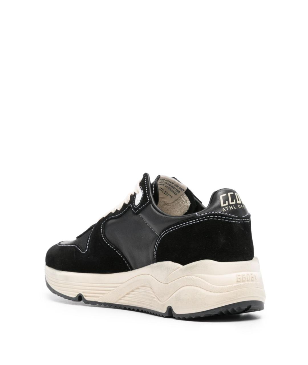 GOLDEN GOOSE DELUXE BRAND Черные кожаные кроссовки, фото 3