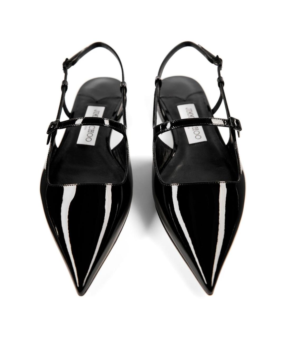JIMMY CHOO Черные кожаные балетки, фото 3