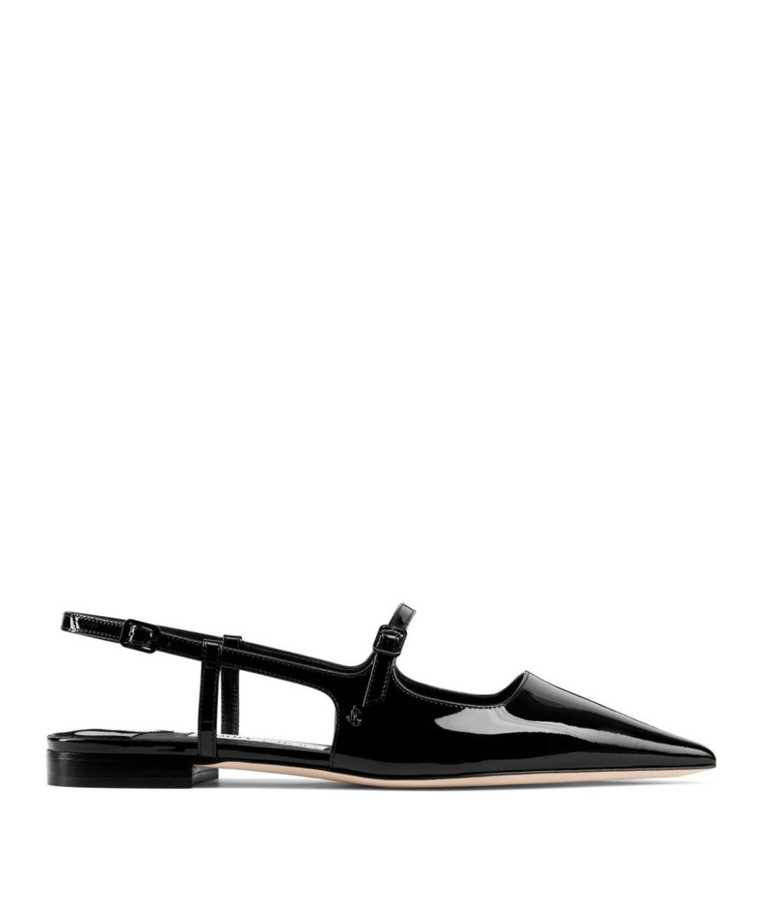 JIMMY CHOO Черные кожаные балетки, фото 1