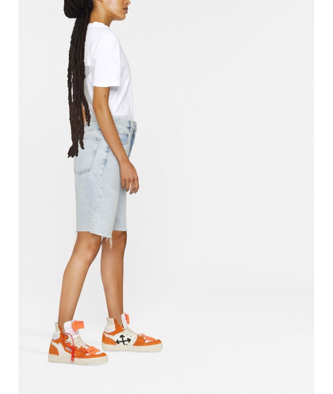 GOLDEN GOOSE DELUXE BRAND Белая хлопковая футболка, фото 2