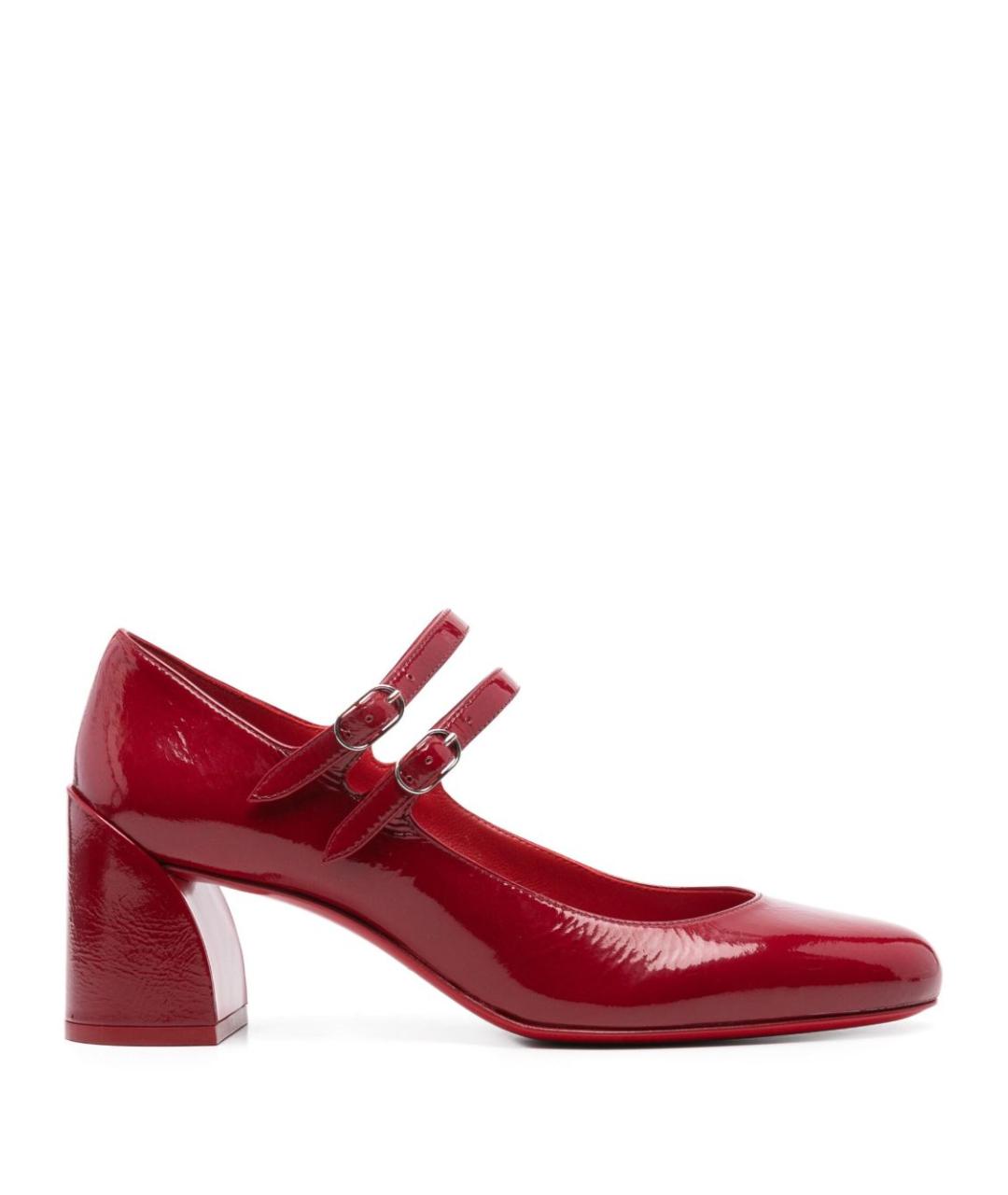 CHRISTIAN LOUBOUTIN Красные кожаные туфли, фото 1
