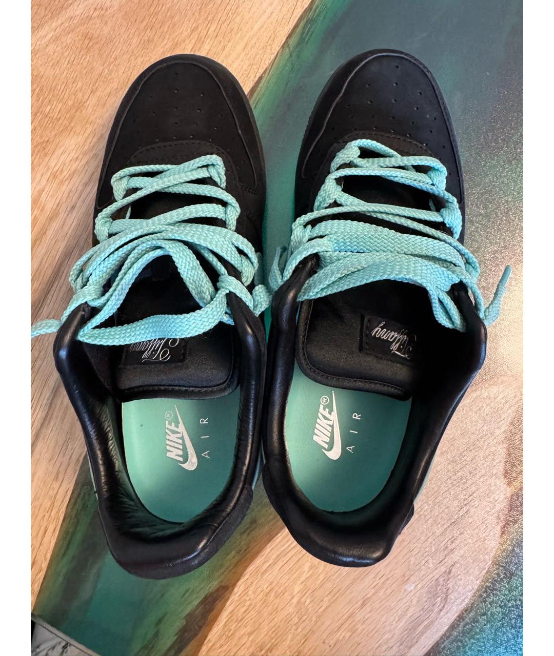 NIKE Черные кожаные кроссовки, фото 3