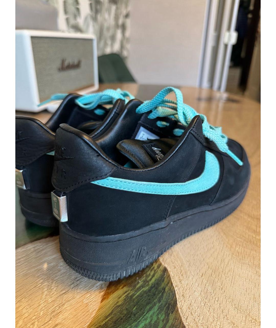 NIKE Черные кожаные кроссовки, фото 7