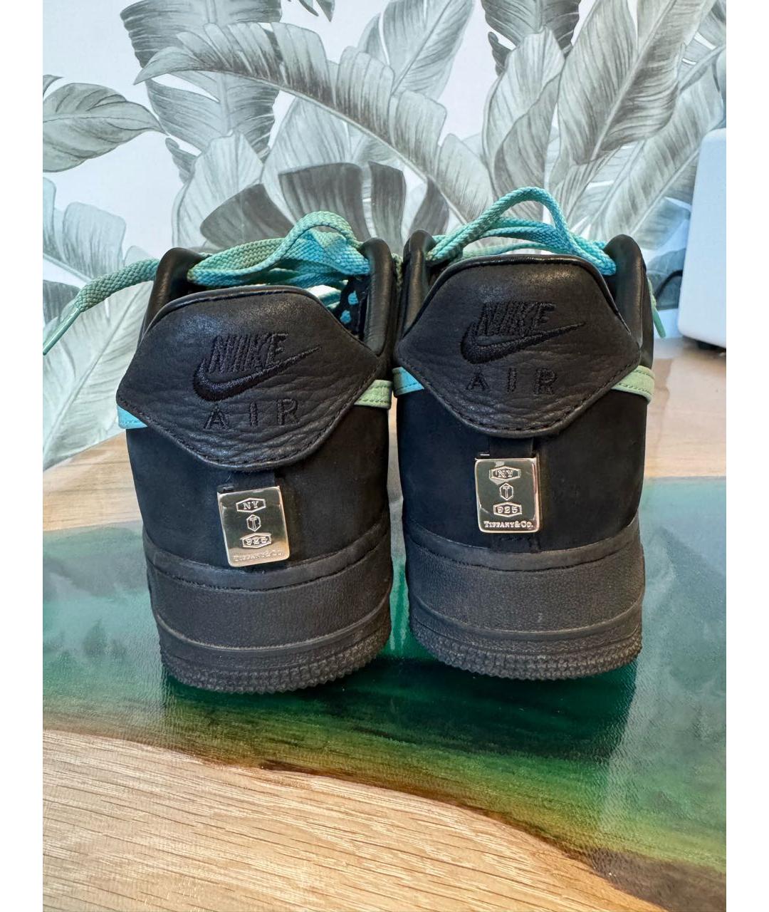 NIKE Черные кожаные кроссовки, фото 4