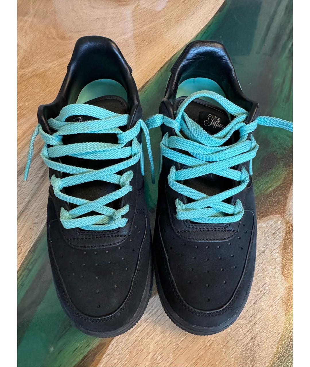NIKE Черные кожаные кроссовки, фото 2