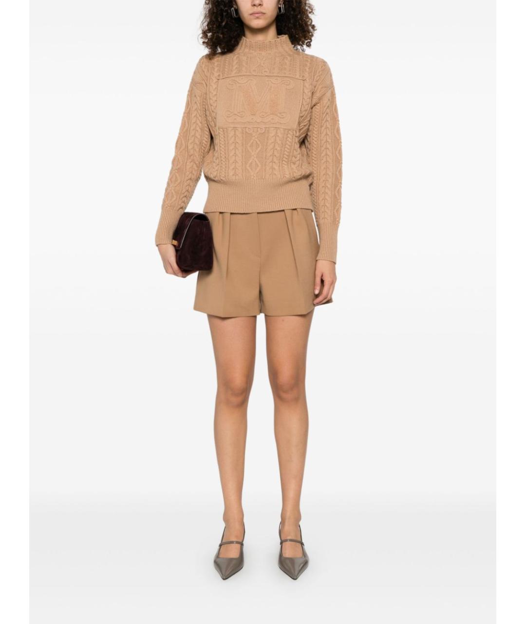 MAX MARA Бежевый кашемировый джемпер / свитер, фото 4