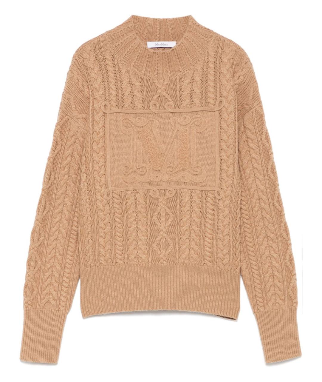 MAX MARA Бежевый кашемировый джемпер / свитер, фото 1