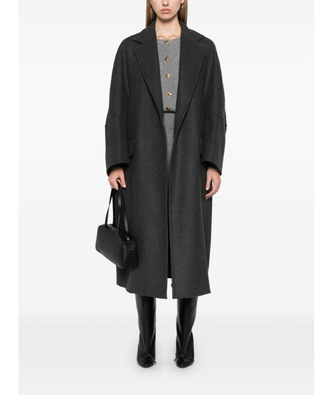 MAX MARA Серое кашемировое пальто, фото 3