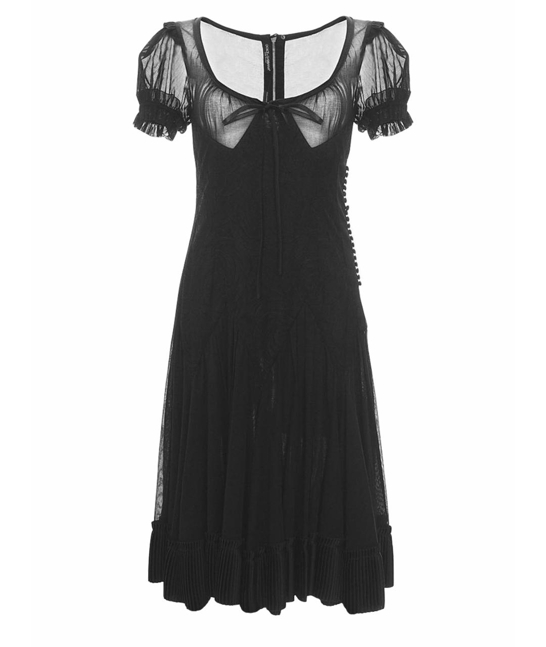 DOLCE&GABBANA Черное хлопковое вечернее платье, фото 1