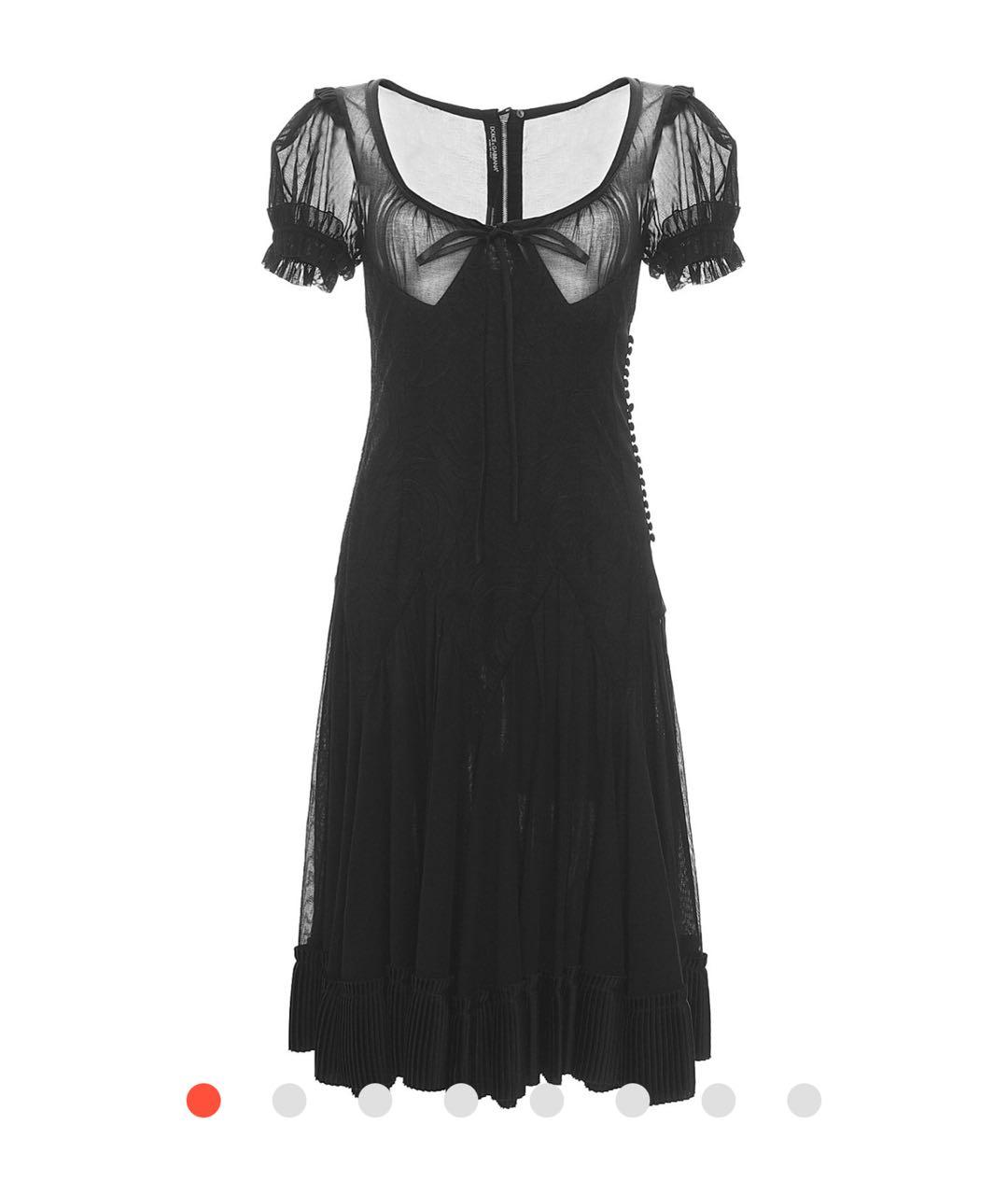 DOLCE&GABBANA Черное хлопковое вечернее платье, фото 9