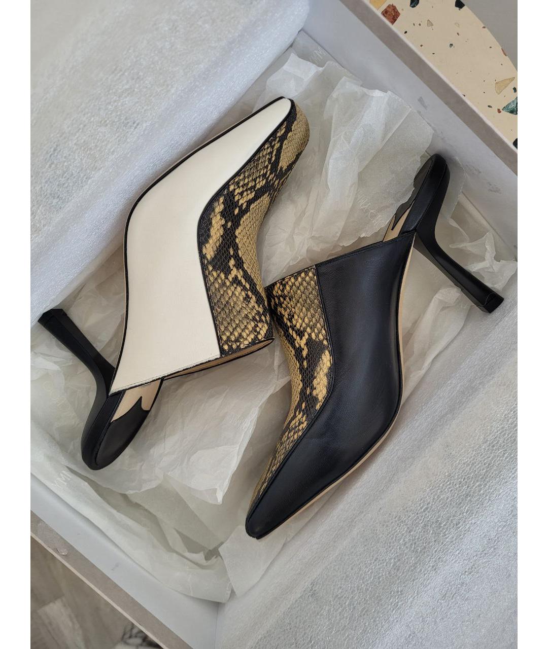 JIMMY CHOO Мульти кожаные мюли, фото 9