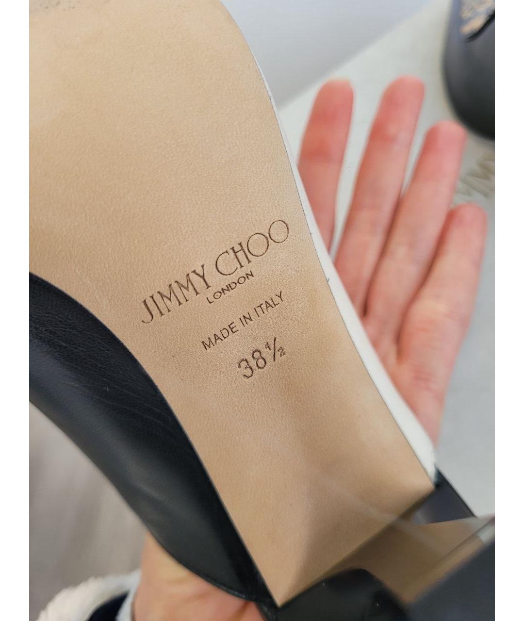 JIMMY CHOO Мульти кожаные мюли, фото 7
