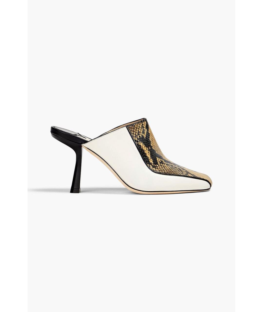 JIMMY CHOO Мульти кожаные мюли, фото 10