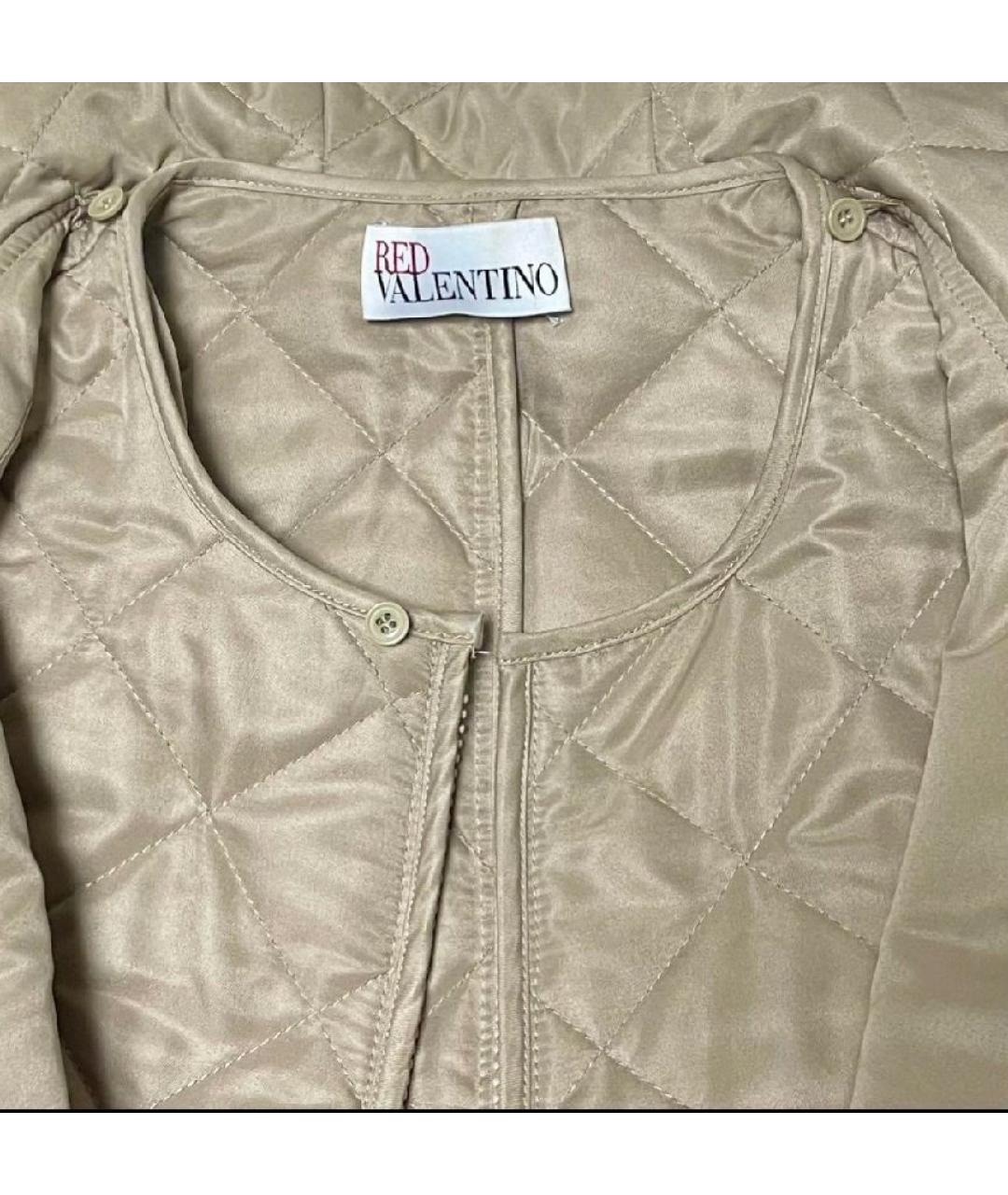 RED VALENTINO Темно-синяя полиэстеровая парка, фото 8