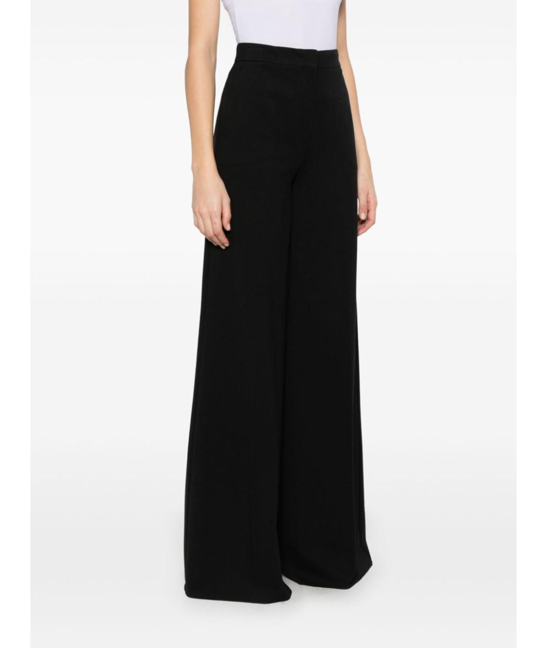 MAX MARA Черные полиамидовые прямые брюки, фото 4