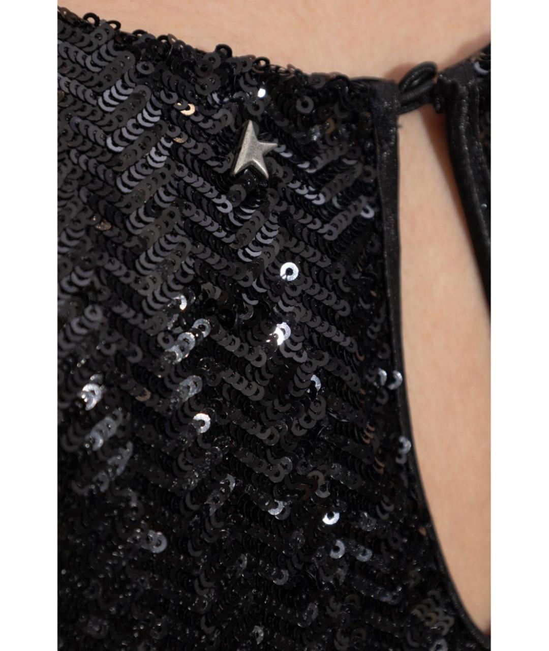 GOLDEN GOOSE DELUXE BRAND Черное полиамидовое повседневное платье, фото 5