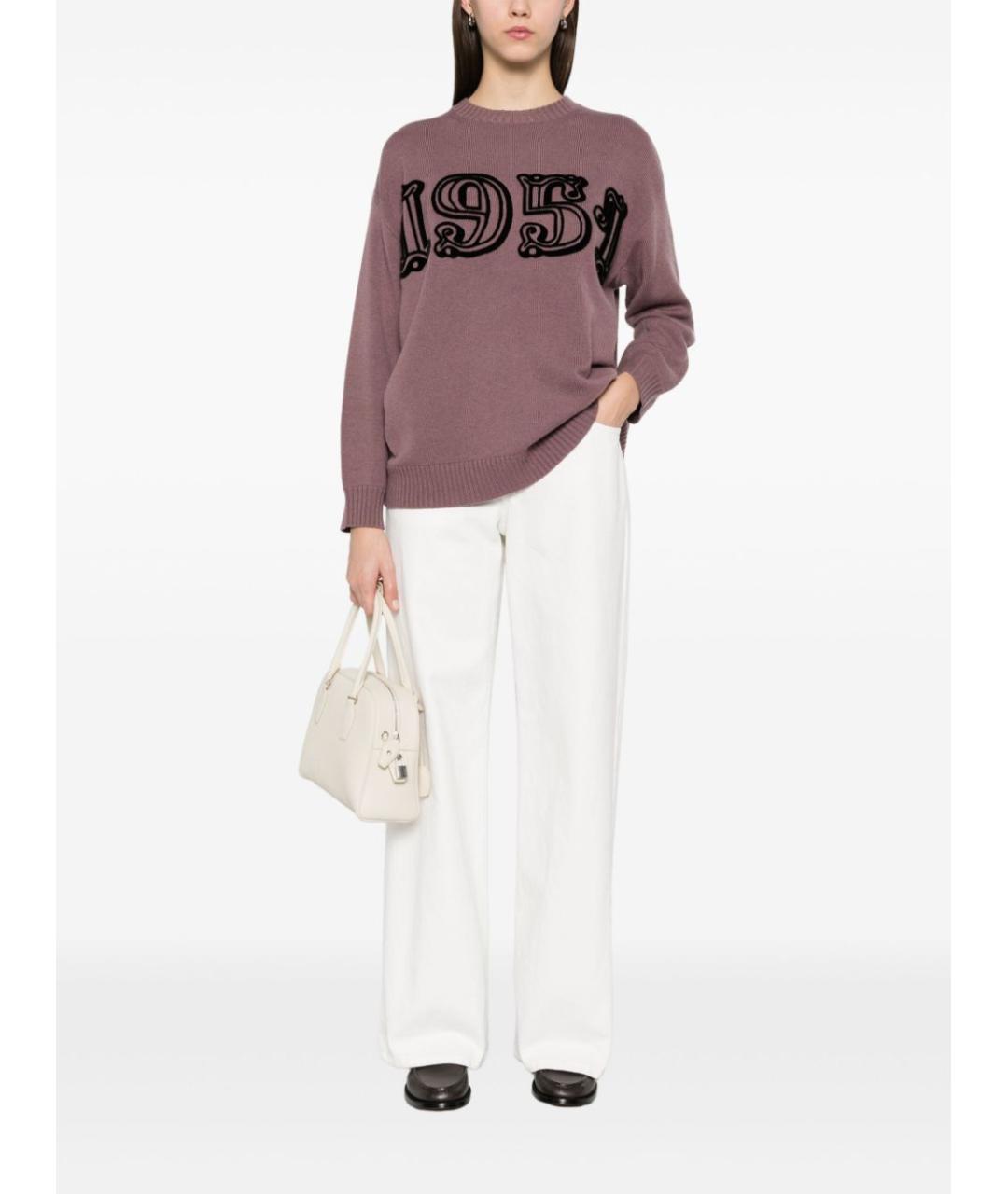 MAX MARA Фиолетовый кашемировый джемпер / свитер, фото 5