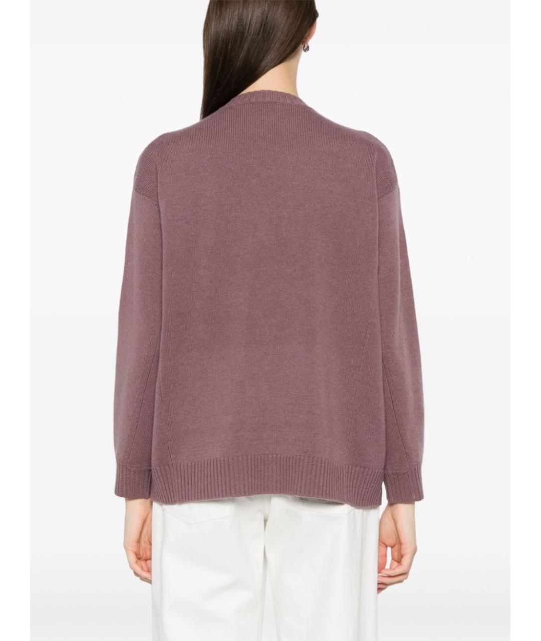 MAX MARA Фиолетовый кашемировый джемпер / свитер, фото 2
