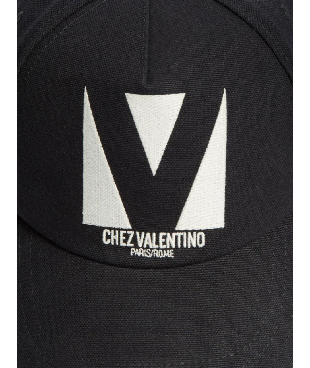 VALENTINO Черная хлопковая кепка/бейсболка, фото 4