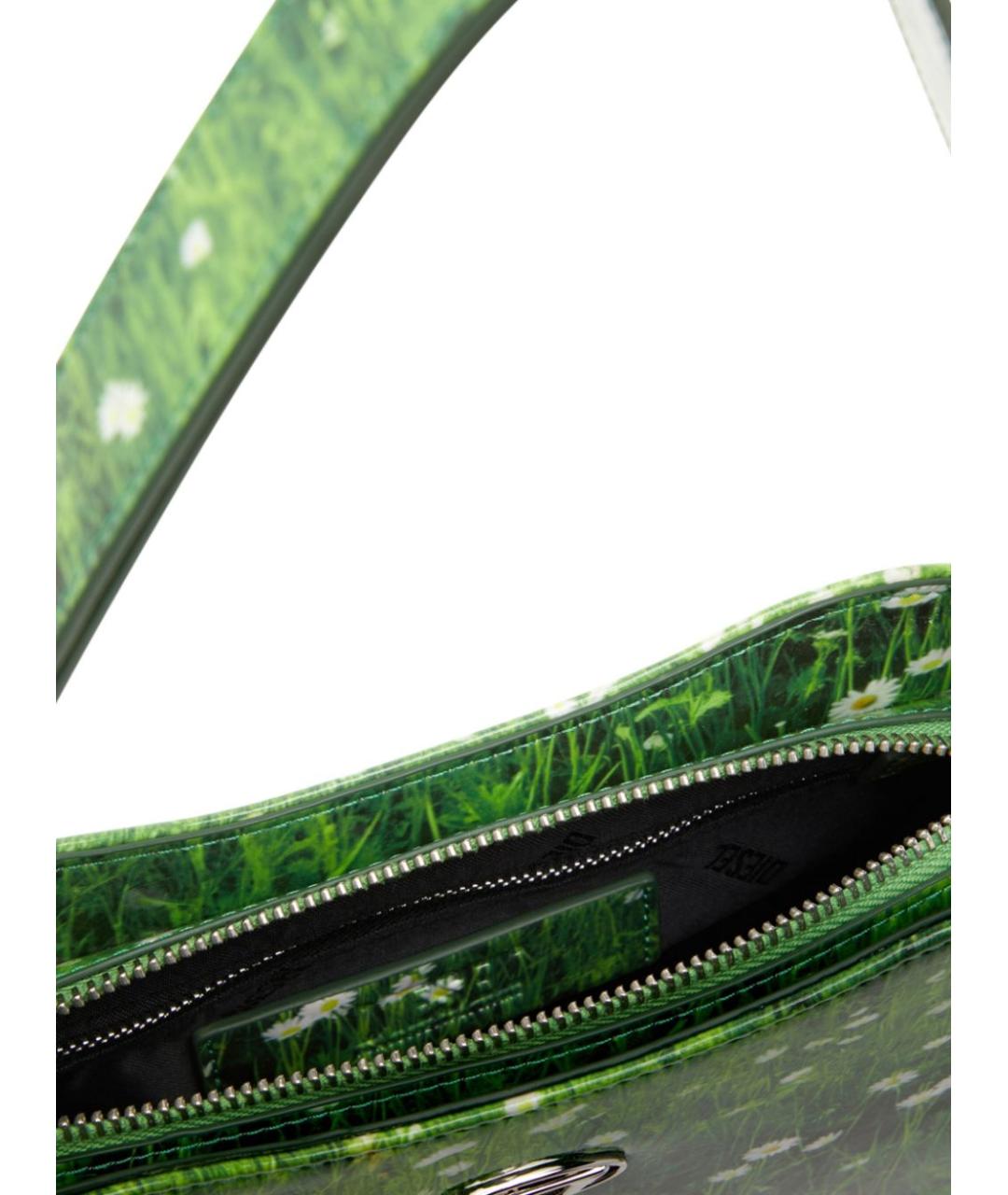 DIESEL Зеленая сумка через плечо из искусственной кожи, фото 5