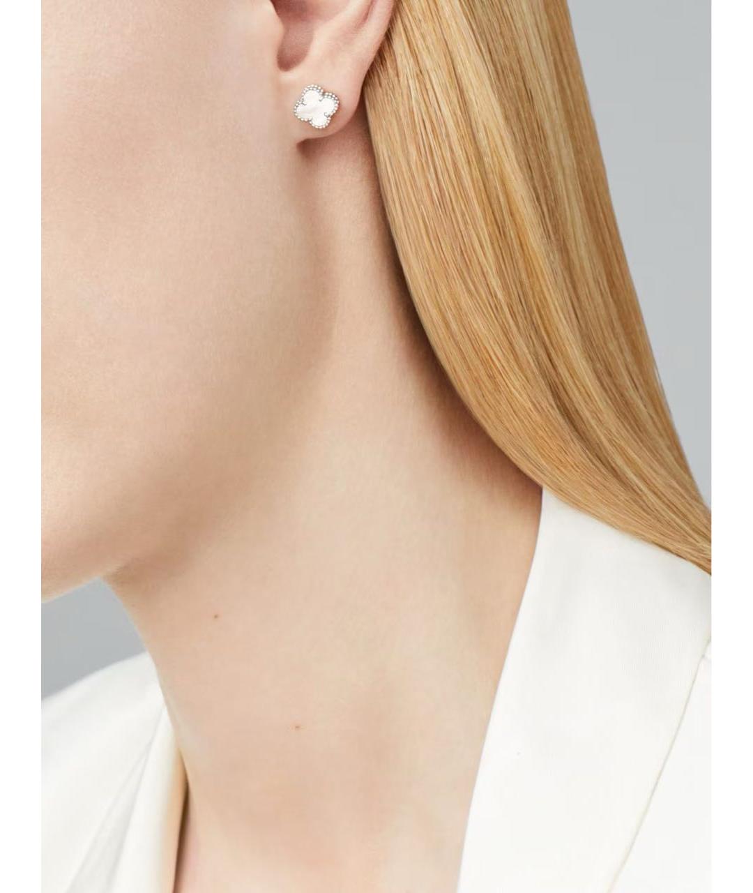 VAN CLEEF & ARPELS Белые серьги из белого золота, фото 2