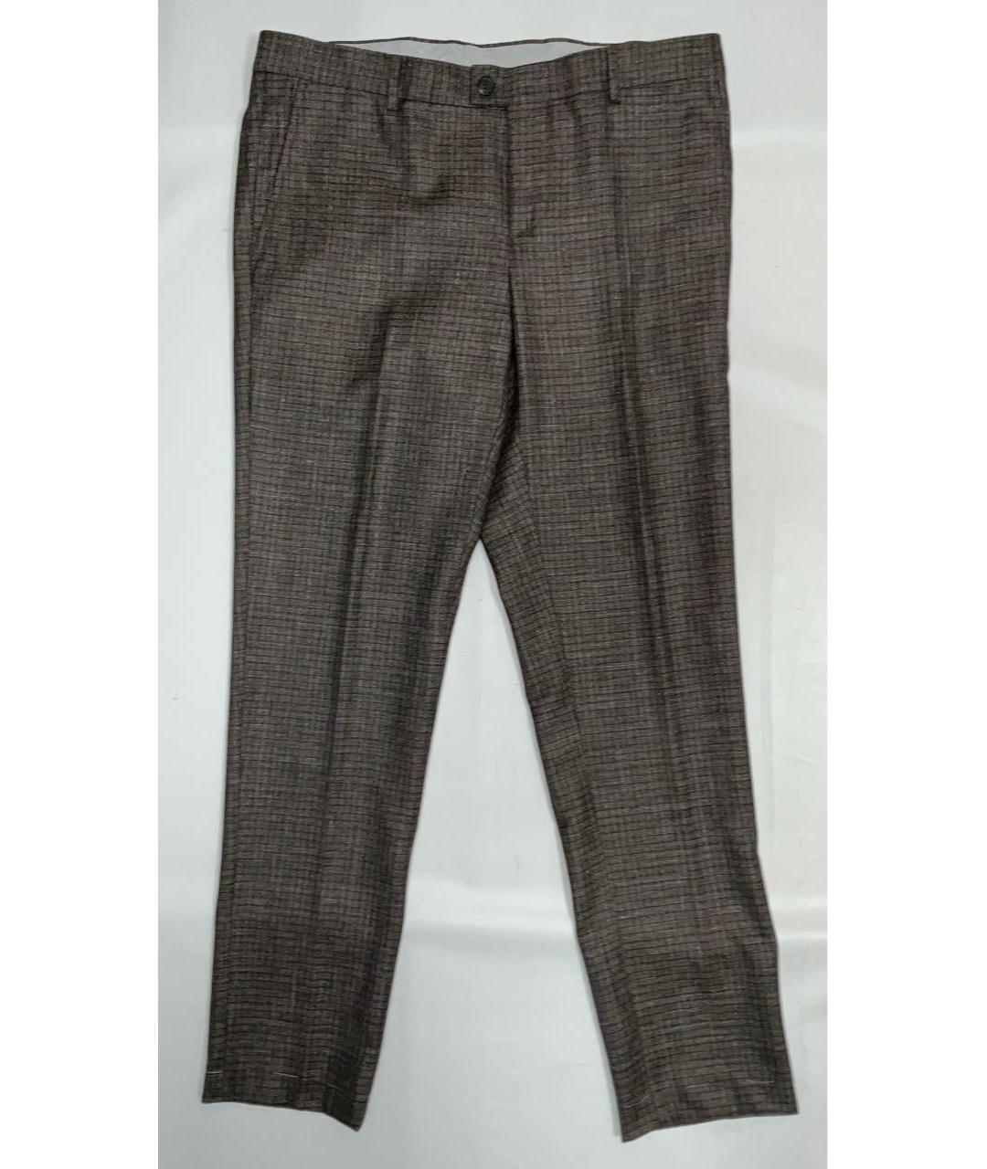 BRUNELLO CUCINELLI Коричневый классический костюм, фото 3