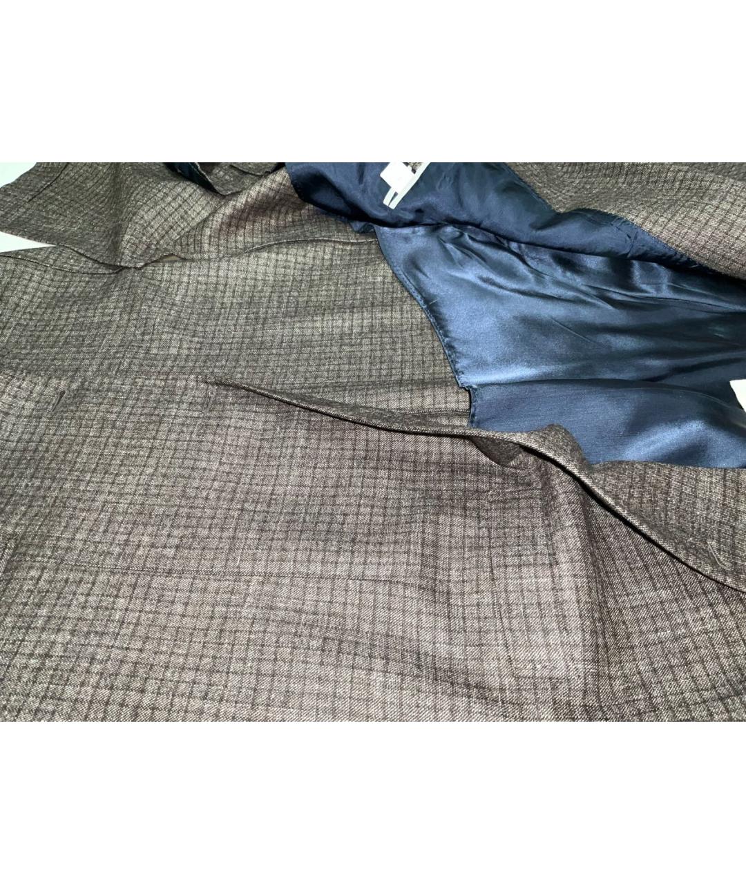 BRUNELLO CUCINELLI Коричневый классический костюм, фото 4