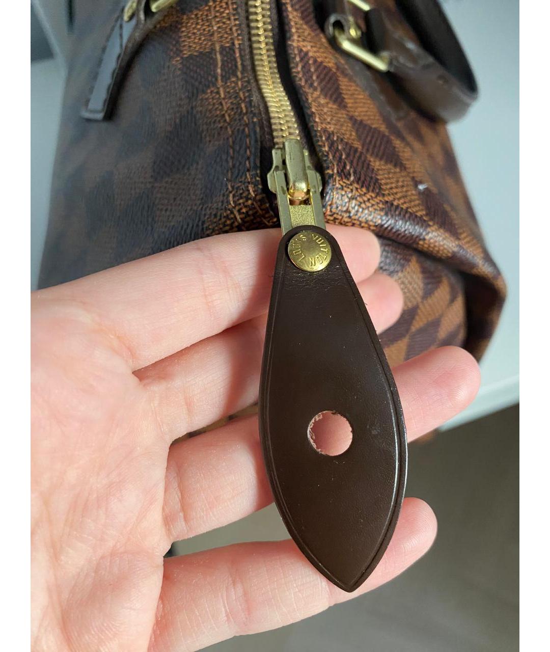 LOUIS VUITTON Коричневая сумка с короткими ручками, фото 5