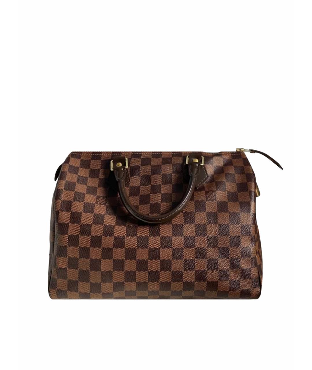 LOUIS VUITTON Коричневая сумка с короткими ручками, фото 1