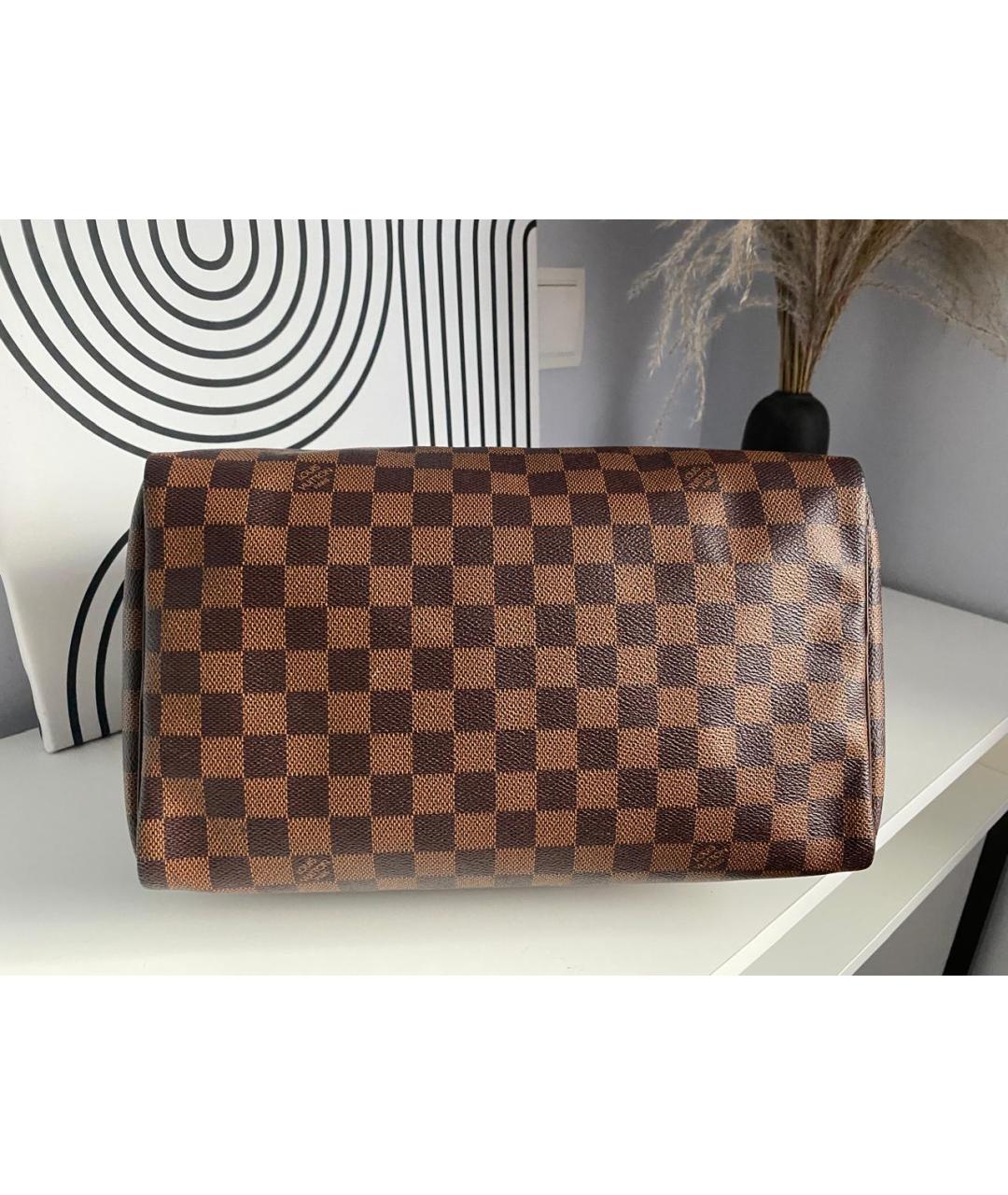 LOUIS VUITTON Коричневая сумка с короткими ручками, фото 3