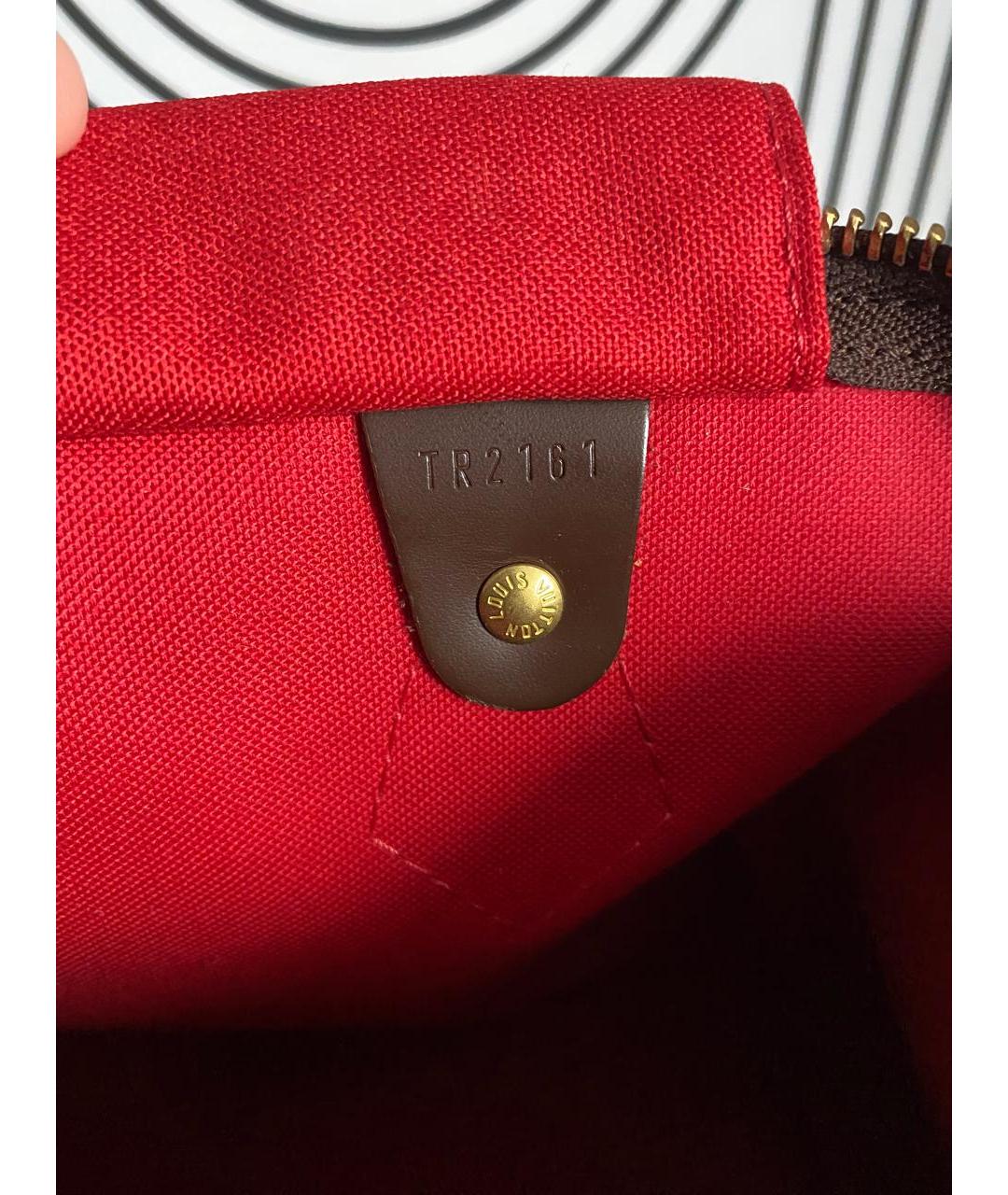 LOUIS VUITTON Коричневая сумка с короткими ручками, фото 7