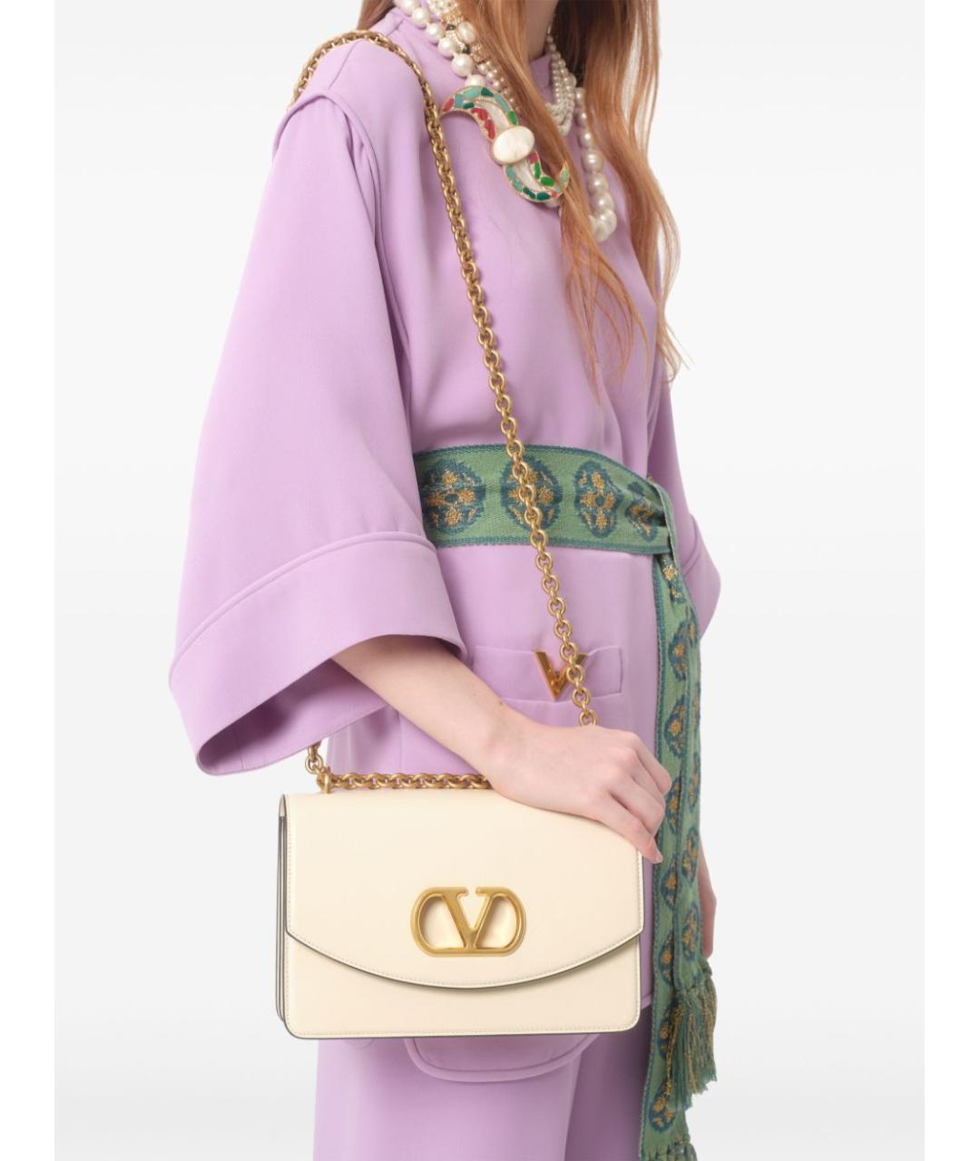 VALENTINO Фиолетовое шелковое повседневное платье, фото 5