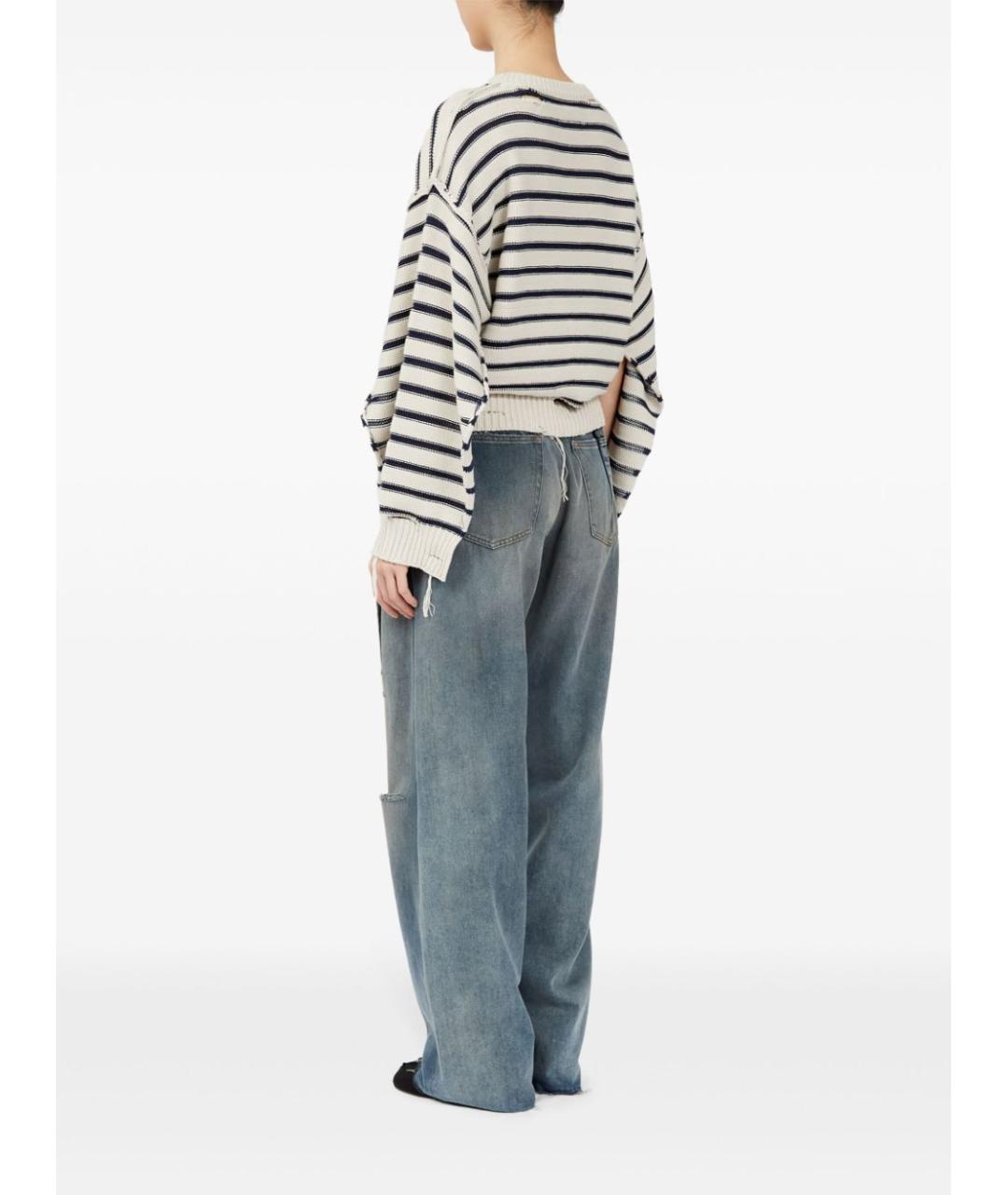 MM6 MAISON MARGIELA Белый хлопковый джемпер / свитер, фото 2