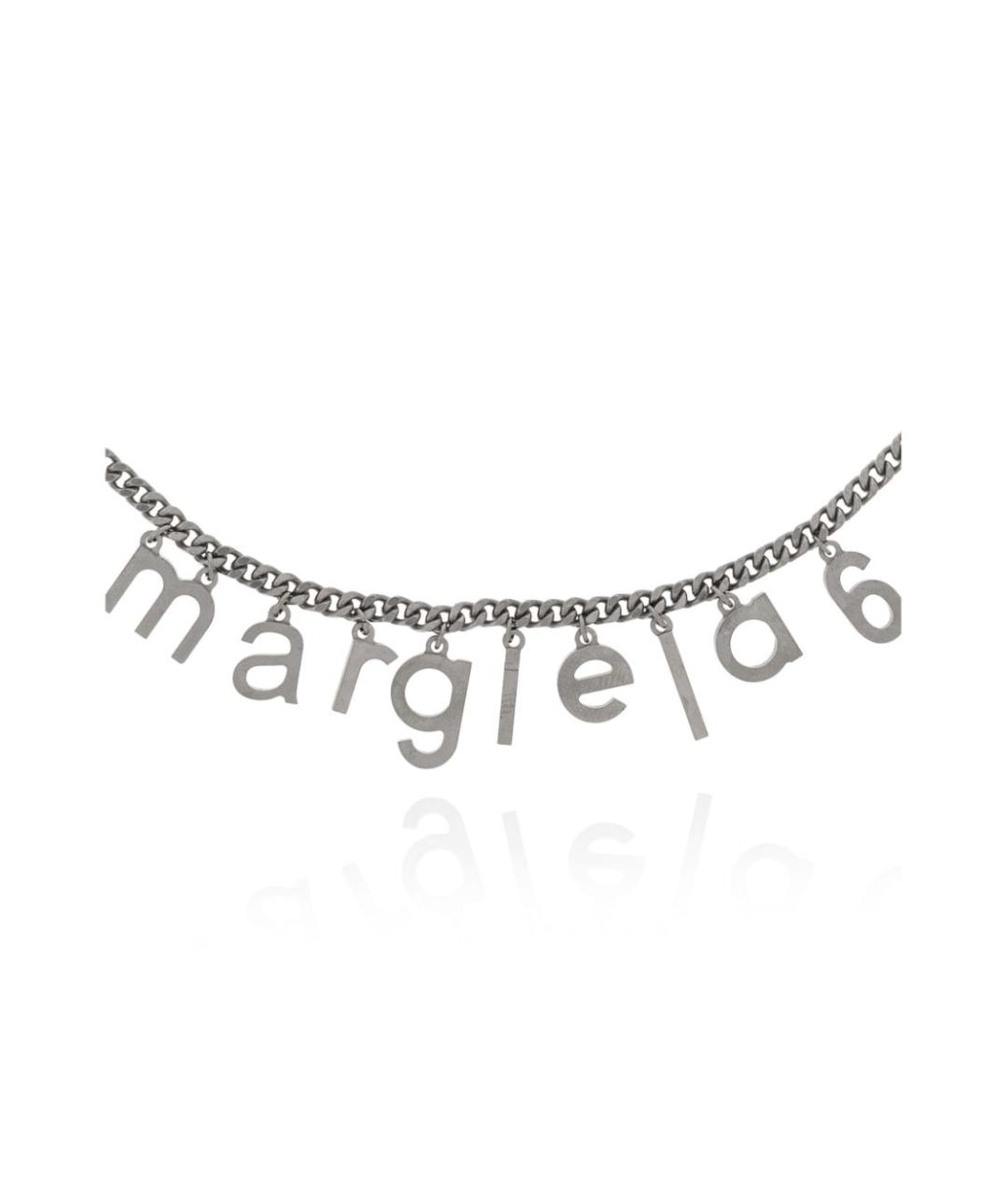 MM6 MAISON MARGIELA Серебряная металлическая подвеска, фото 2