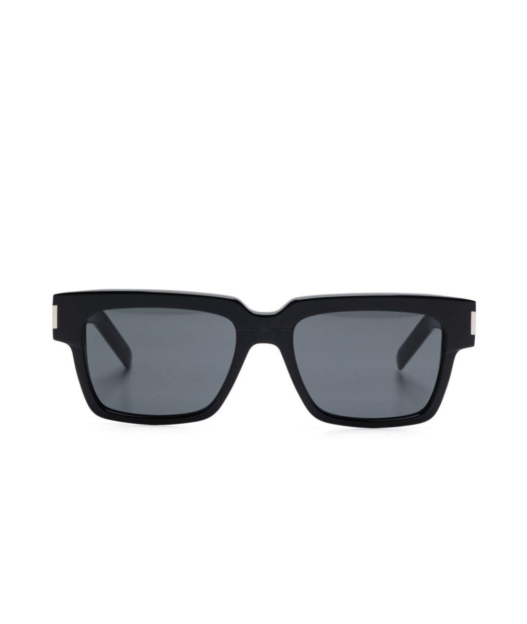 SAINT LAURENT Черные пластиковые солнцезащитные очки, фото 2