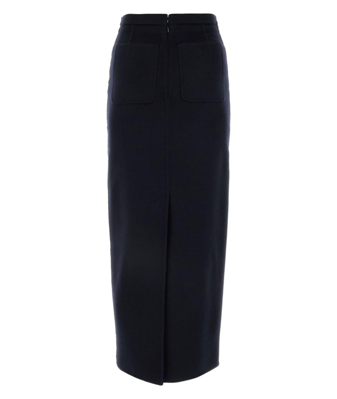 MAX MARA Темно-синяя юбка макси, фото 2