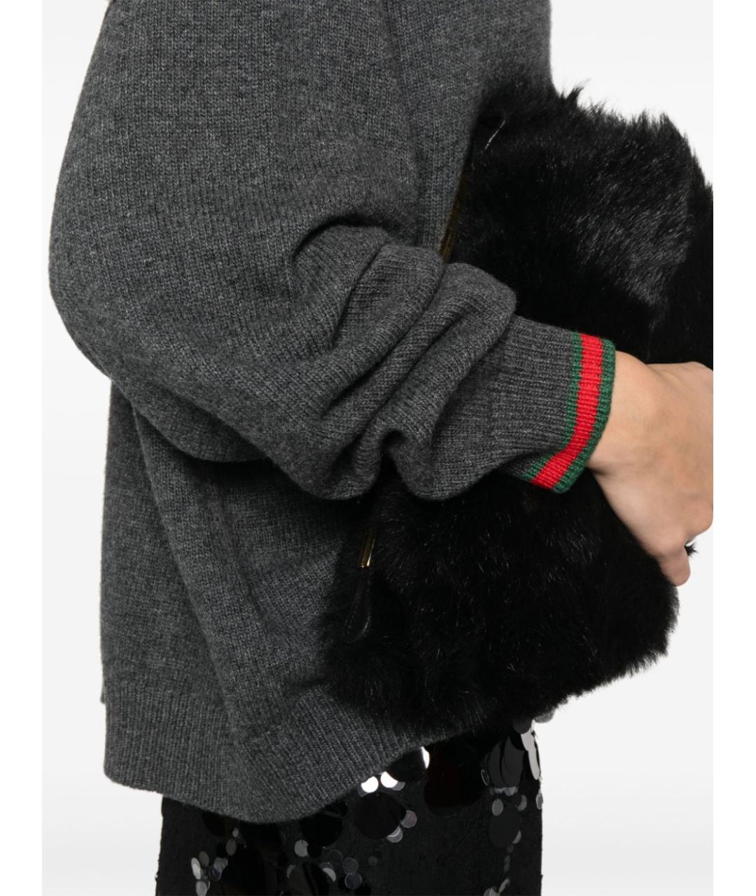 GUCCI Серый кашемировый джемпер / свитер, фото 3