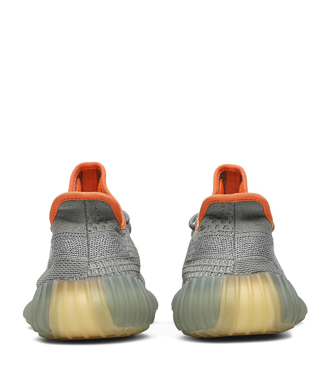 ADIDAS YEEZY Зеленые текстильные кроссовки, фото 3