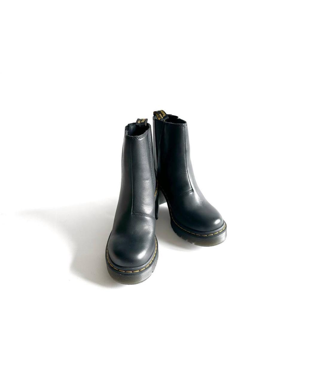 DR. MARTENS Черные кожаные ботинки, фото 2