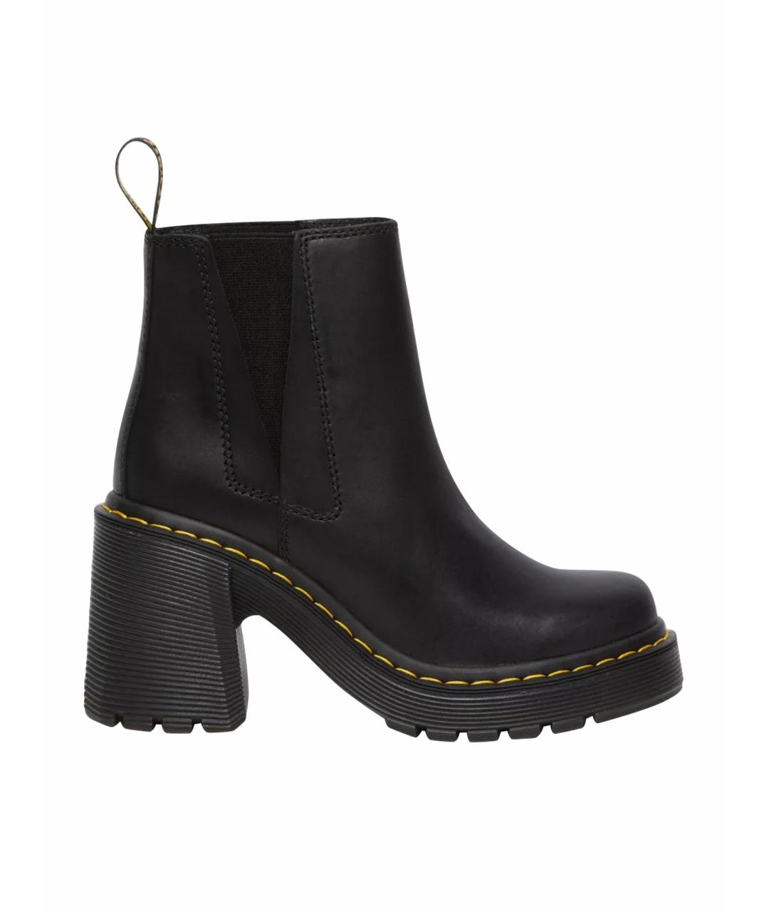 DR. MARTENS Черные кожаные ботинки, фото 1