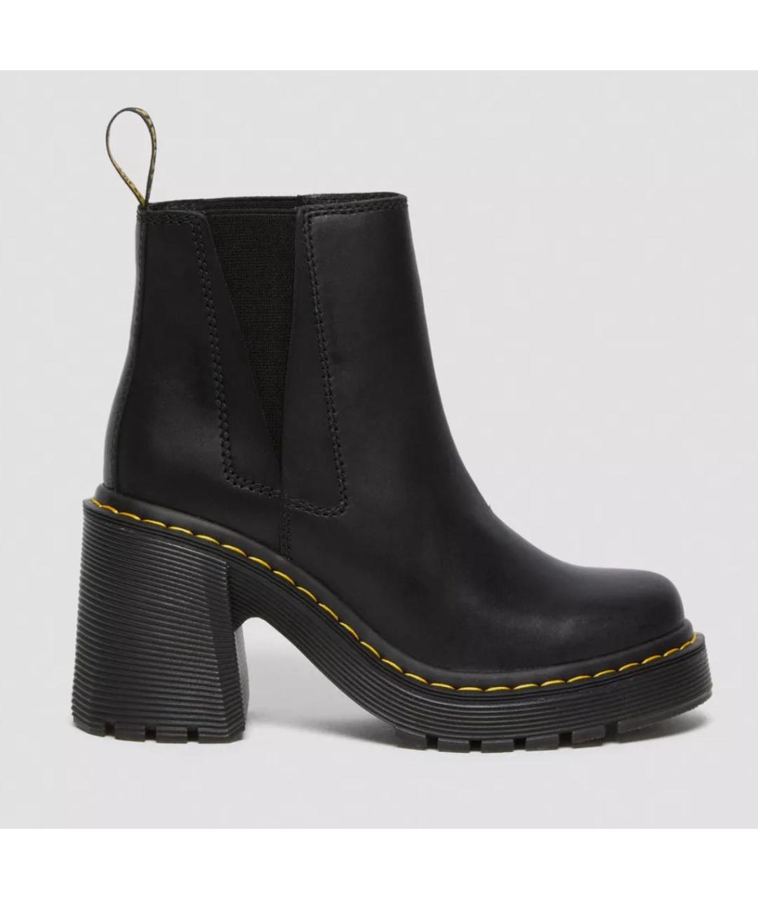 DR. MARTENS Черные кожаные ботинки, фото 6