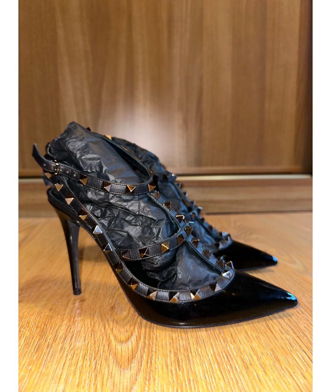VALENTINO Черные кожаные туфли, фото 6