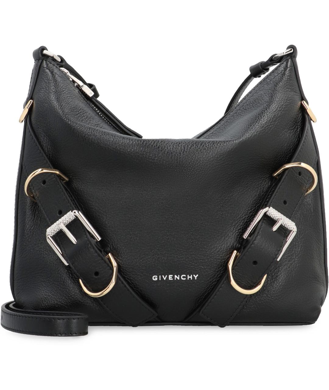 GIVENCHY Черная кожаная сумка через плечо, фото 2