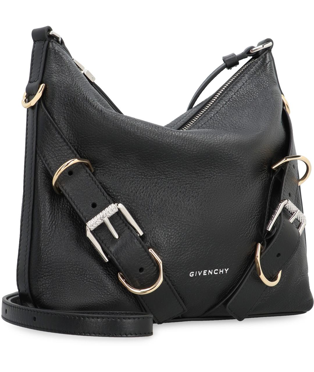 GIVENCHY Черная кожаная сумка через плечо, фото 3
