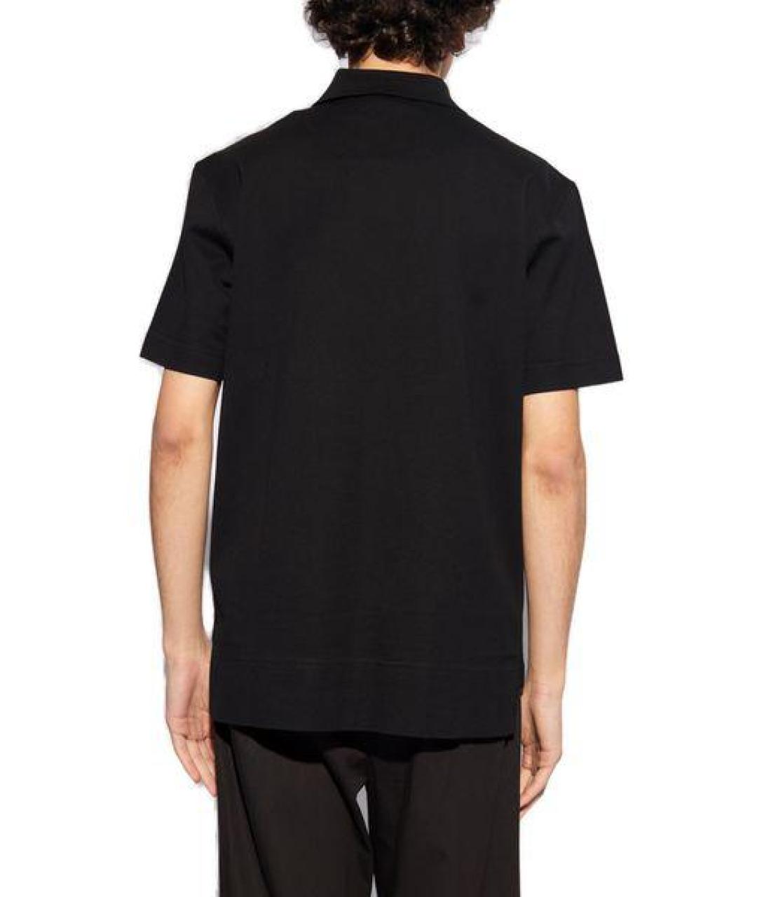 GIVENCHY Черное хлопковое поло с коротким рукавом, фото 3