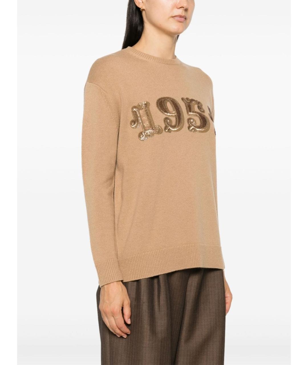 MAX MARA Бежевый кашемировый джемпер / свитер, фото 4