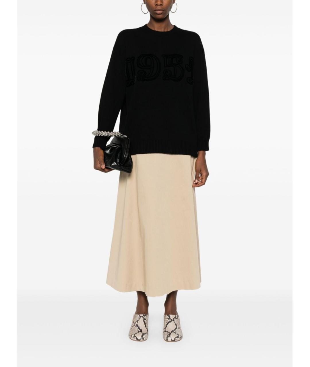 MAX MARA Черный кашемировый джемпер / свитер, фото 3
