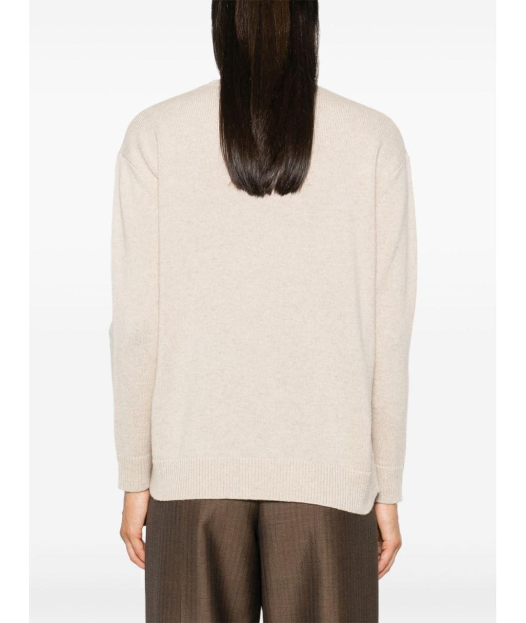 MAX MARA Бежевый кашемировый джемпер / свитер, фото 4