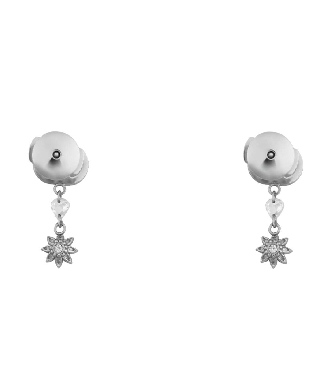 GUCCI Серебряные серьги из белого золота, фото 2