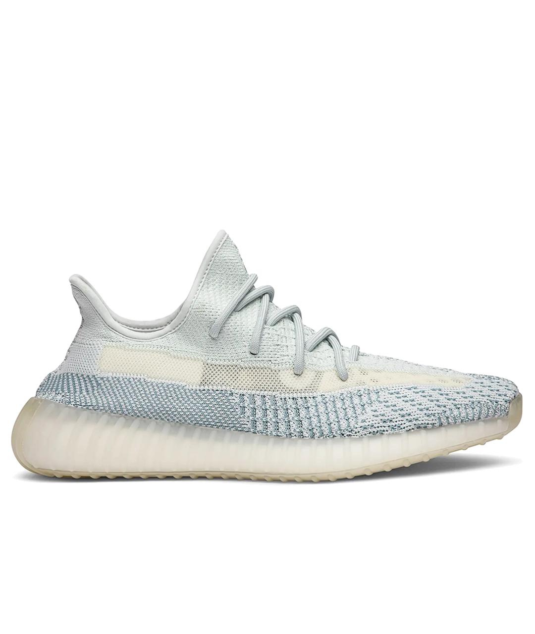 ADIDAS YEEZY Голубые текстильные кроссовки, фото 1